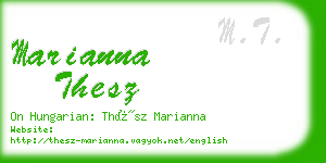 marianna thesz business card